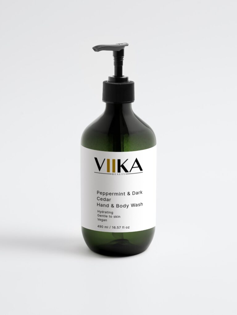 Peppermint & Dark Cedar Hand & Body Wash 490 ml VIIKA Beauty | Organic Skincare Products | European Quality